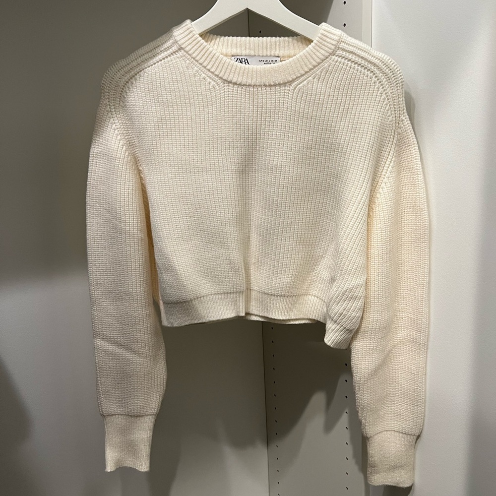 Cropped Knit Sweater